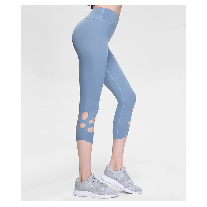 New arrival wholesale custom fashion cropped capri gym yoga fitness sexy leggings for women
