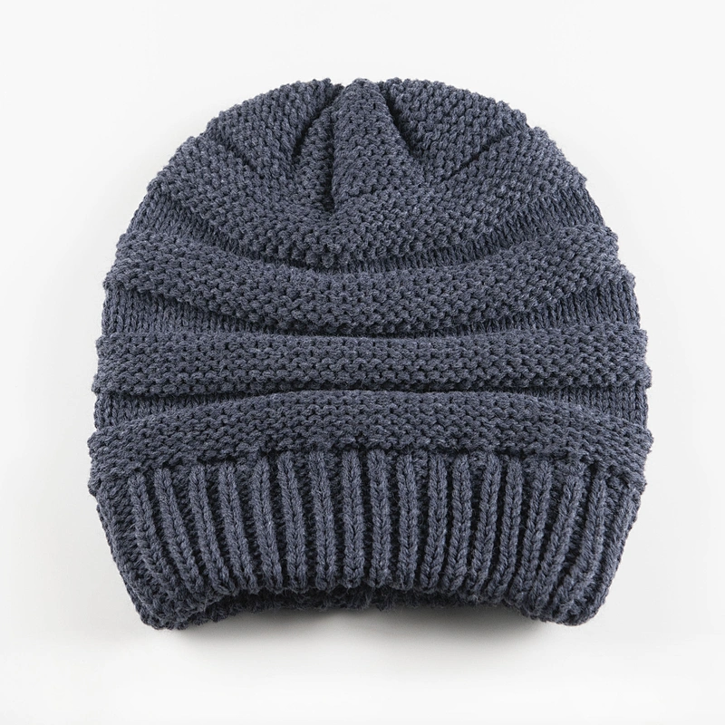 Popular keep warmer acrylic knitted beanie hat