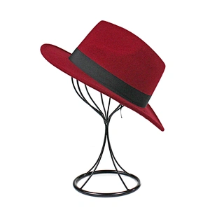 Hot Selling Chinese Wholesale Felt Panama Ladies Hat with Ribbon Tape