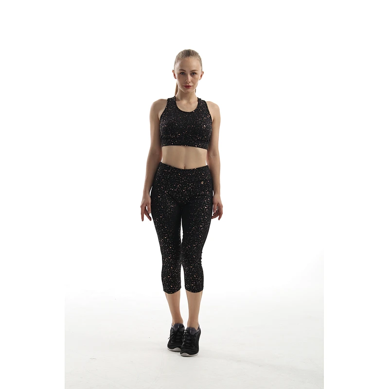 Hot Sale Gym Apparel Tights Woman Fitness High Waisted Yoga Capri Pants Leggings