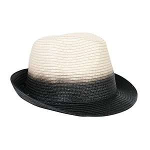 Wholesale Black Paper Braided Straw Mens Trilby Hat