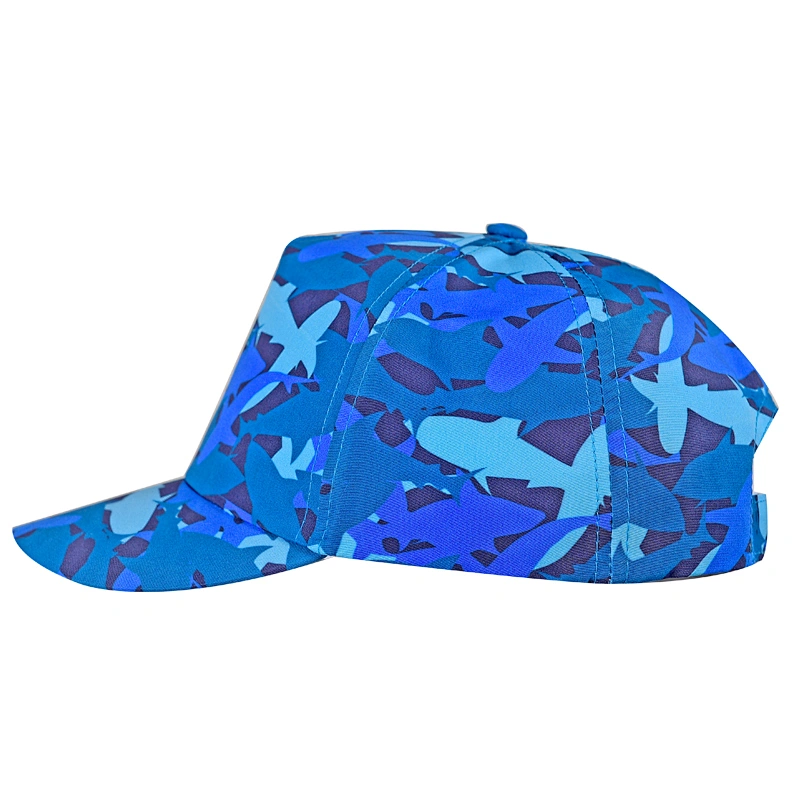 100% Polyester Kids Fish Print Cap