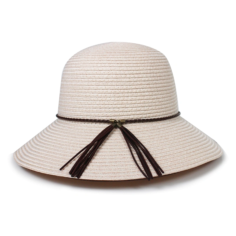 Hot Selling Foldable Women Sun block UV Paper Straw Braided Hat