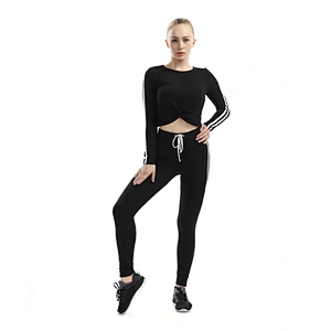 Wholesale High Quality Custom Plain Long Sleeve Women Crop Tops Hoodies