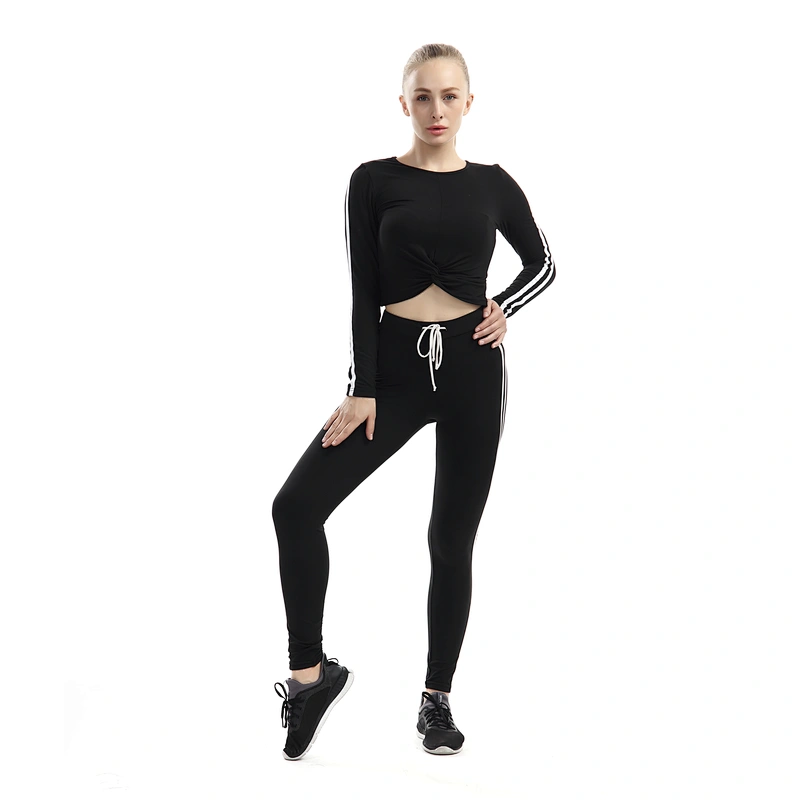 Wholesale High Quality Custom Plain Long Sleeve Women Crop Tops Hoodies