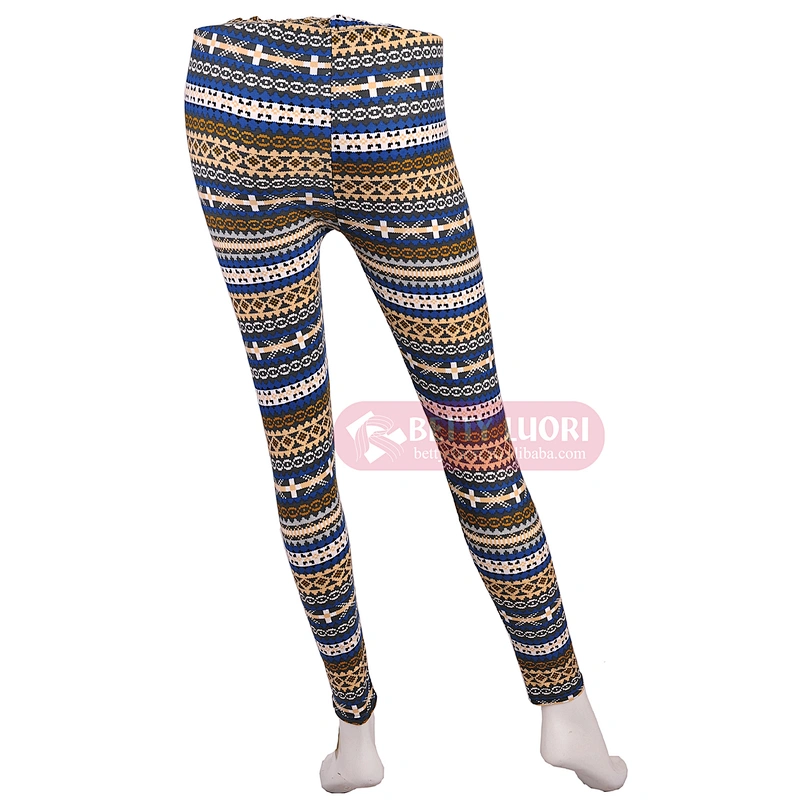 Wholesale Printing Sexy Slim Ladies Capri Pant Leggings Tight OEM
