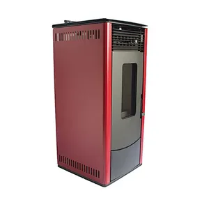 Automatic Feeding biomass home heating pellet stove with radiators