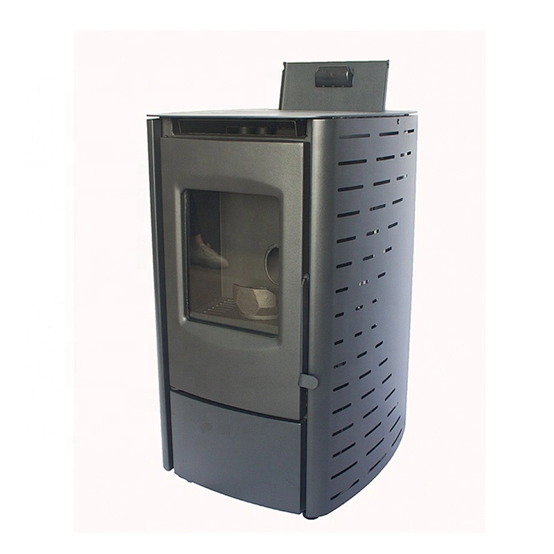 2019 year modern house design stainless steel coating wood Pellet heating Stove with ce certification