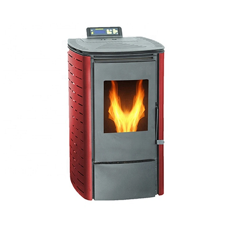 2019 year modern house design stainless steel coating wood Pellet heating Stove with ce certification