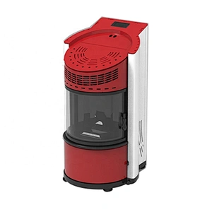 HeYing 11kw remote control cylindrical indoor air pellet stove