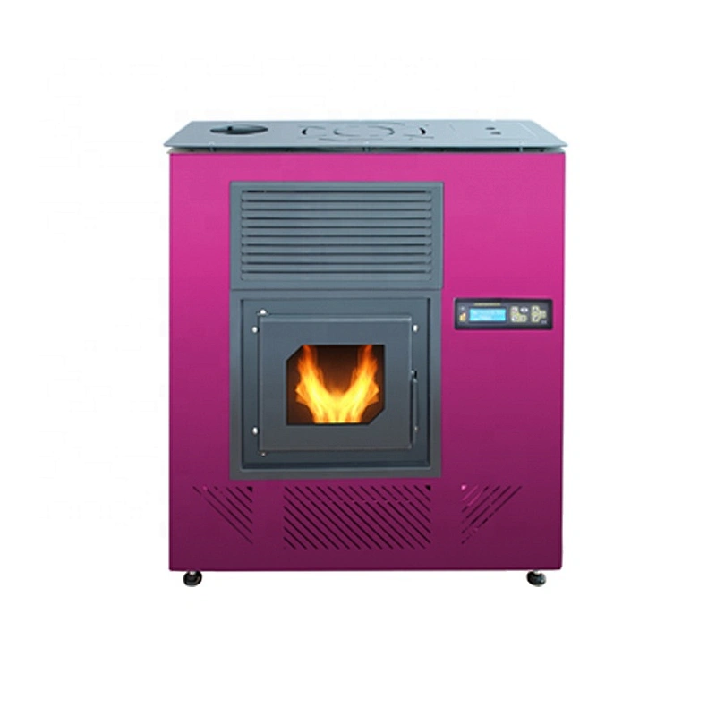remote control glass-self cleaning 8kw indoor air pellet stove