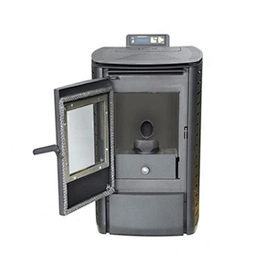 2019 year modern house design stainless steel coating wood Pellet heating Stove with ce certification