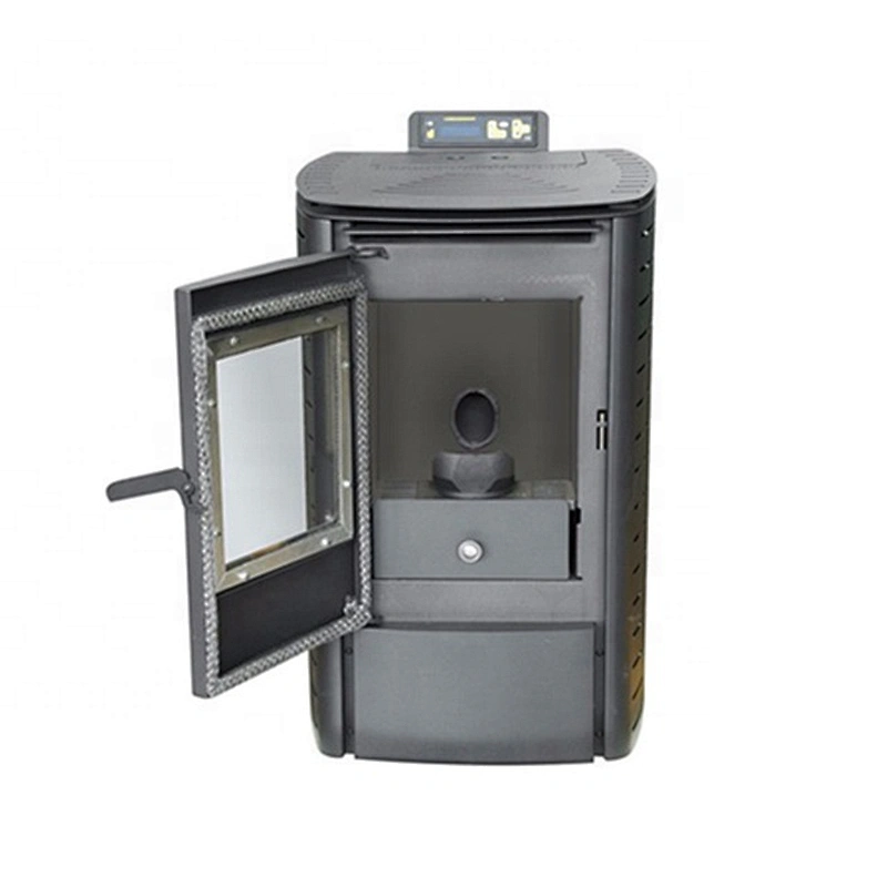 2019 year modern house design stainless steel coating wood Pellet heating Stove with ce certification