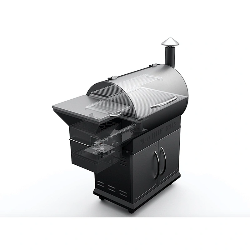 850Sq inches with front table PID controller electric bbq wood pellet smoker grill