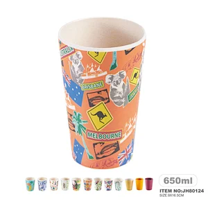 Custom printed bamboo coffee mug