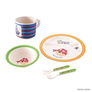 Cute design High quality food safe kid dinnerware set