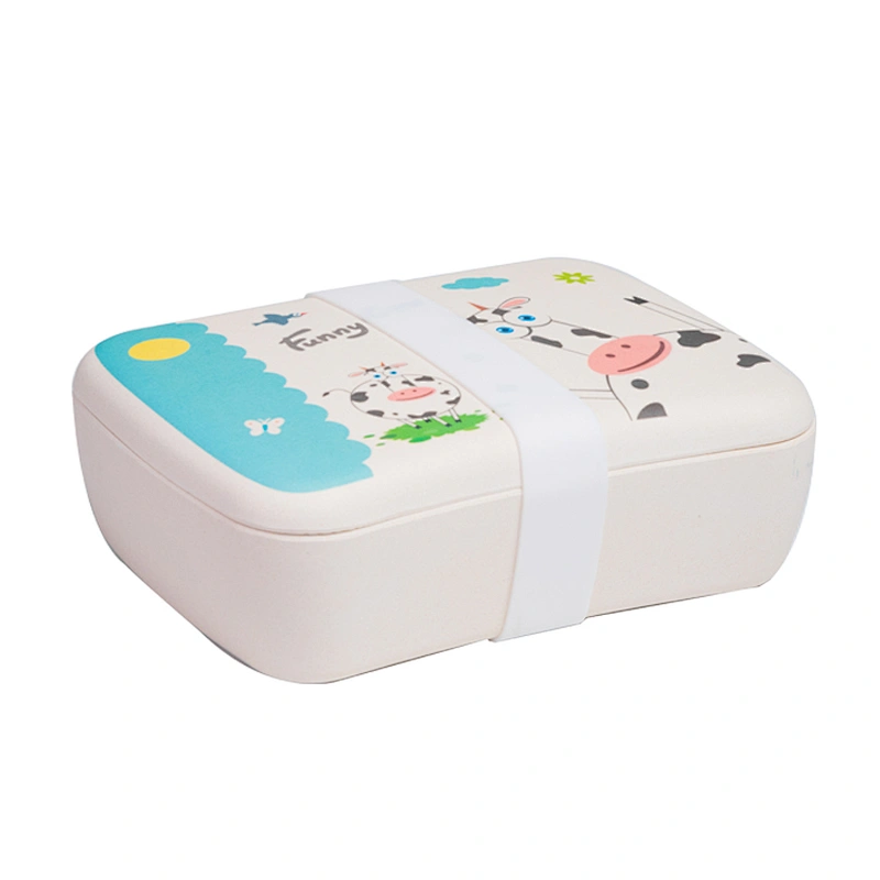 2019 New Design Bio-degradable bamboo kid lunch box