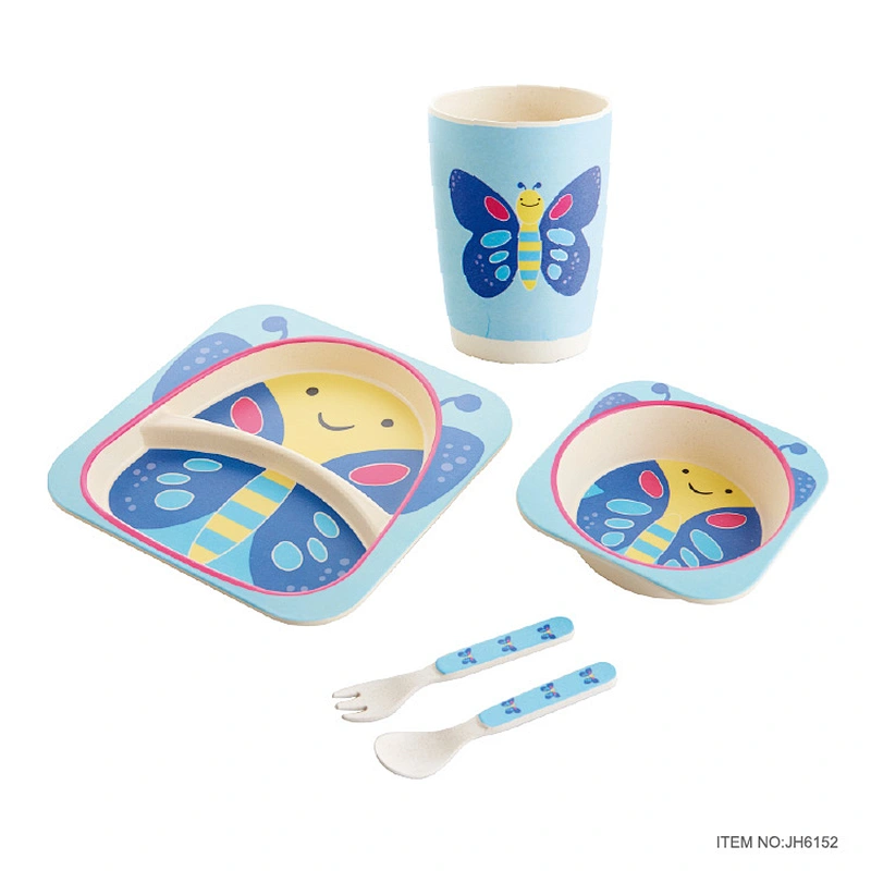 german children biodegradable tableware kids set
