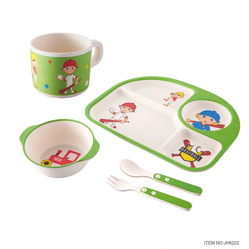 german children biodegradable tableware kids set