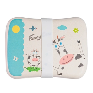 2019 New Design Bio-degradable bamboo kid lunch box