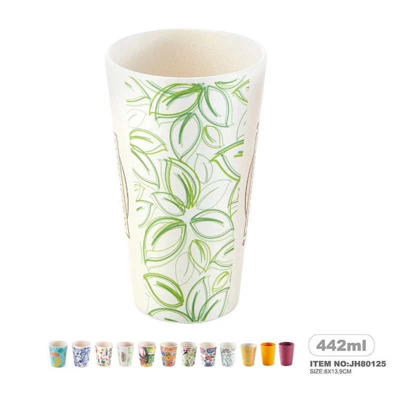 Custom printed bamboo coffee mug