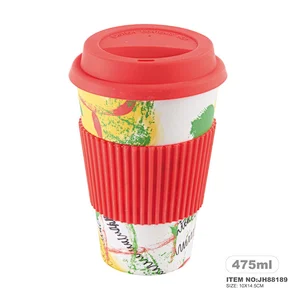 eco-friendly Bamboo fiber custom coffee mug