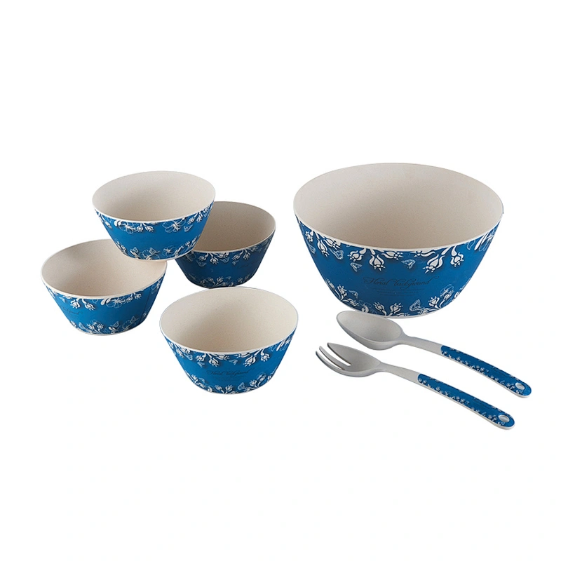 2019 LFGB Eco-friendly Design Bamboo Fiber Salad Bowl