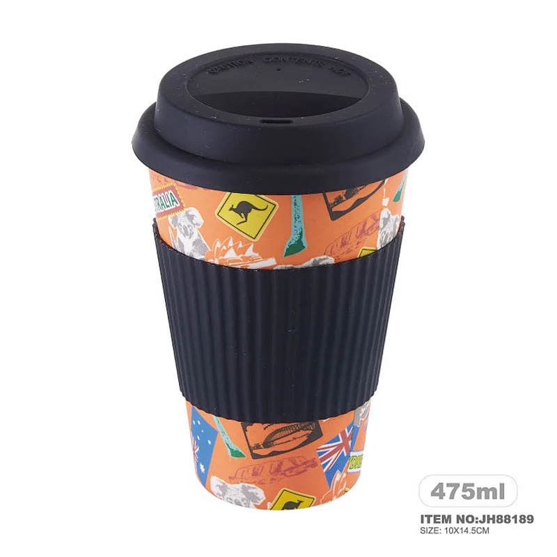 eco-friendly Bamboo fiber custom coffee mug