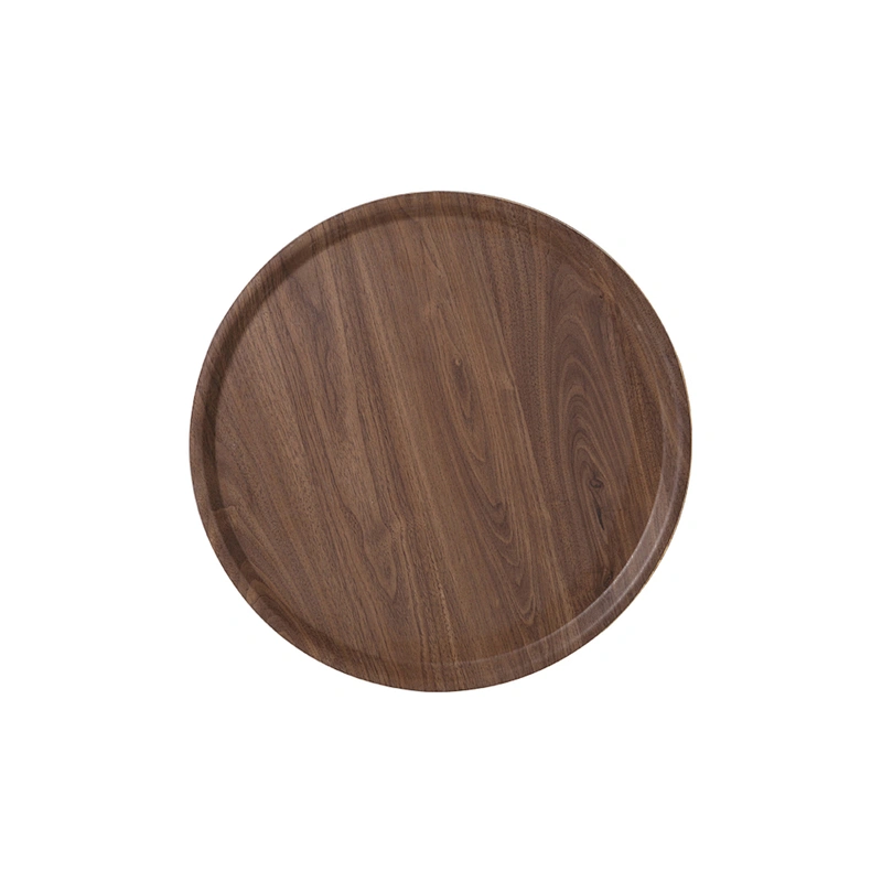 Joyhome biodegradable round tray serving ,bar serving tray