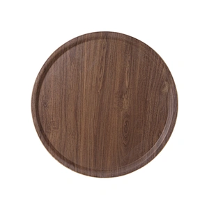 Joyhome biodegradable round tray serving ,bar serving tray