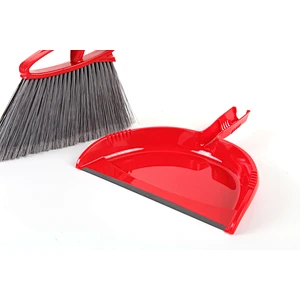 Factory direct sale plastic  long handle dustpan and broom set