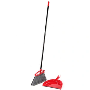 Hot Sale Plastic Long Handle Soft Broom With Dustpan Set