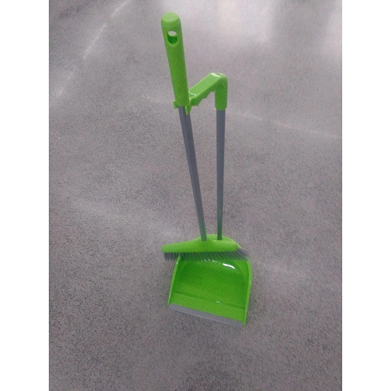 Best quality printed  household broom and dustpan set with long handle