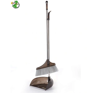 Household Cleaning Long Handle Plastic Cleaning Broom With Dustpan Set