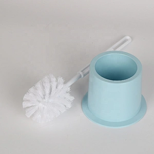 Household With Holder Durable Fashionable Round Toilet Brush