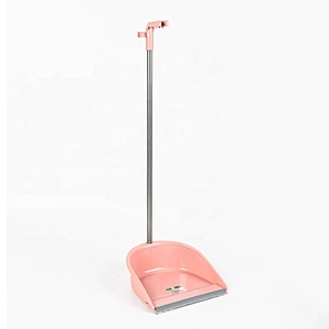 Eco-friendly Household Cleaning Colorful Long Handle Plastic Dustpan With Broom
