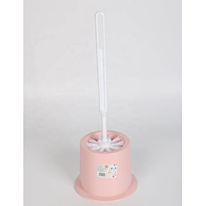 Household With Holder Durable Fashionable Round Toilet Brush