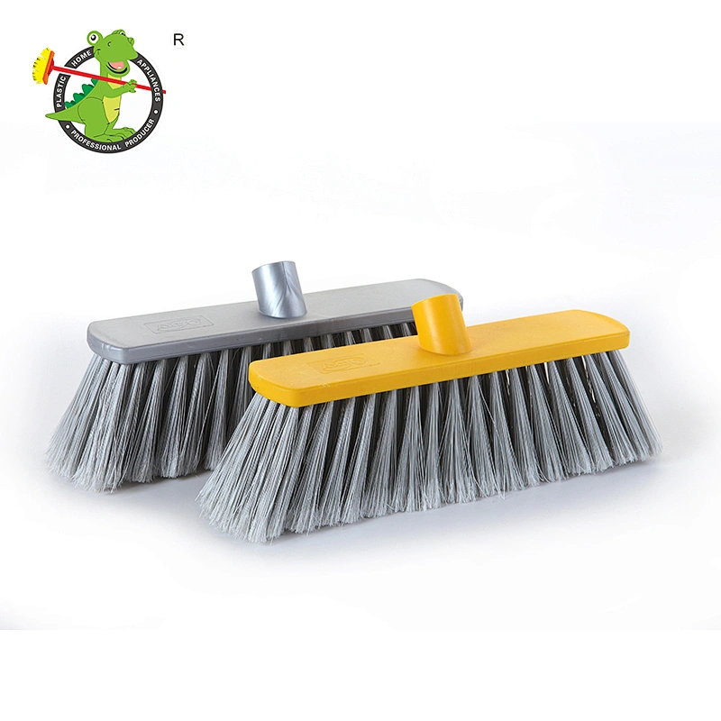 New Design  PET Colorful Printed Plastic Bristle Broom Head For Sale