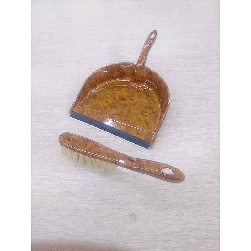 Multiple colors available PP+PET+TPR plastic dustpan and brush set