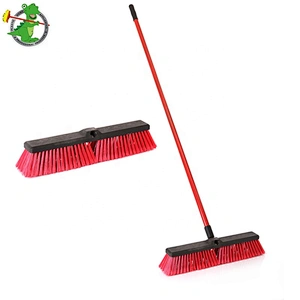 Outdoor Iron Handle Plastic Floor Cleaning Brush