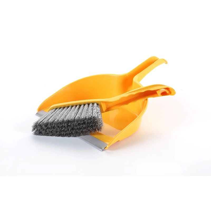 plastic dustpan and brush set