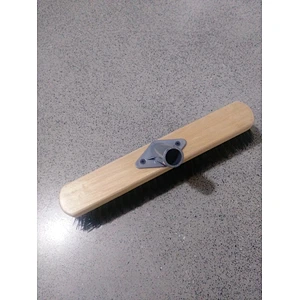 hard bristle wood angle brush