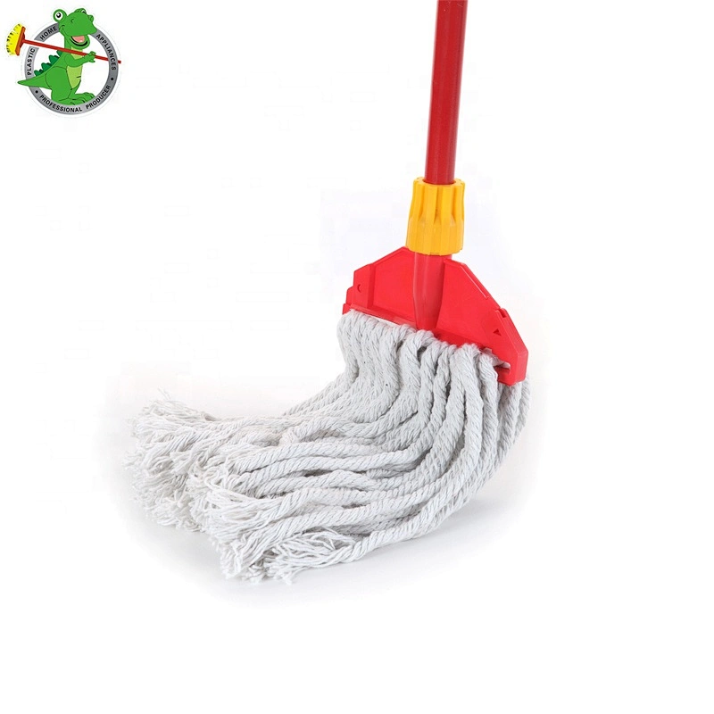Household Cleaning 150g Quality White Cotton Mop With Handle