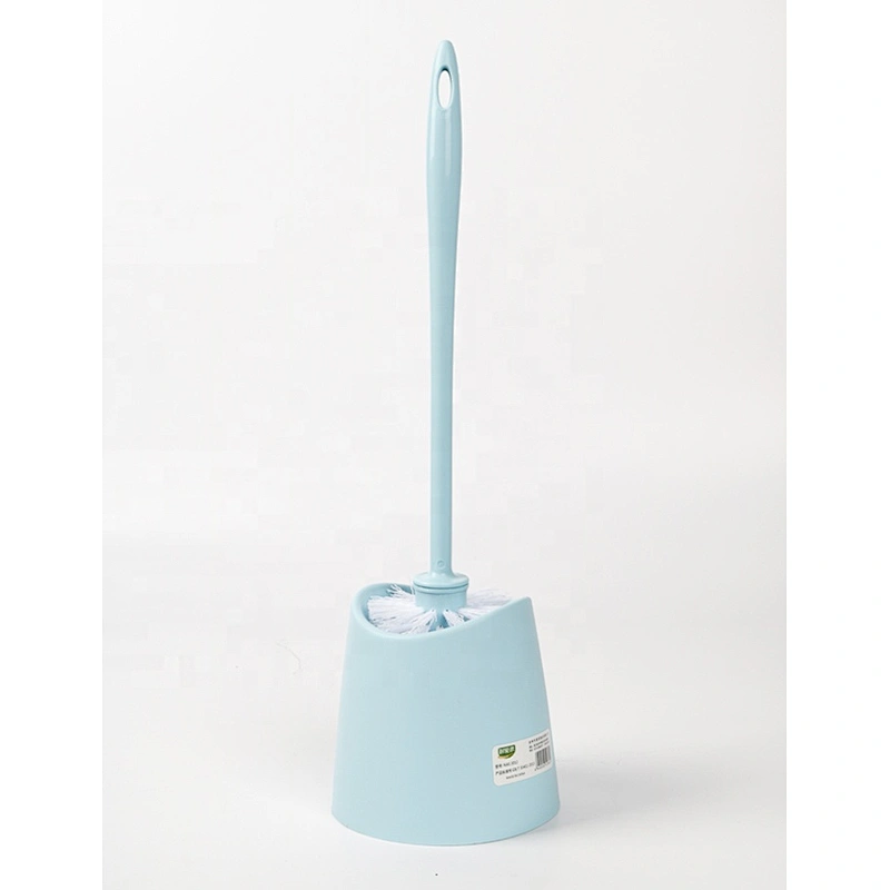 Bathroom Cleaning Accessory Plastic Toilet Brush and Holder Set