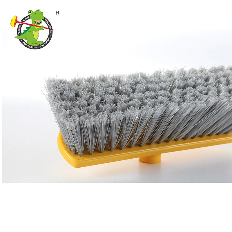 New Design  PET Colorful Printed Plastic Bristle Broom Head For Sale