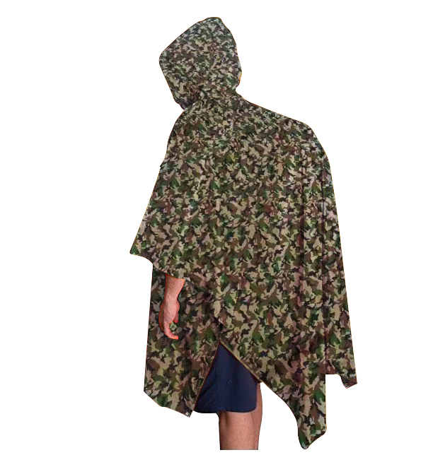 3-in-1 Camouflage Rain Poncho factory