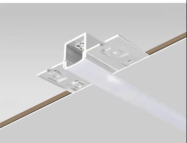 led aluminum profile installed on ceiling