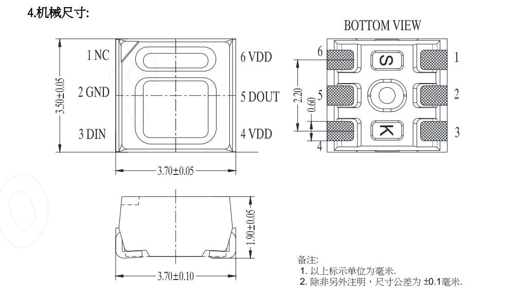 sk6812 led chip