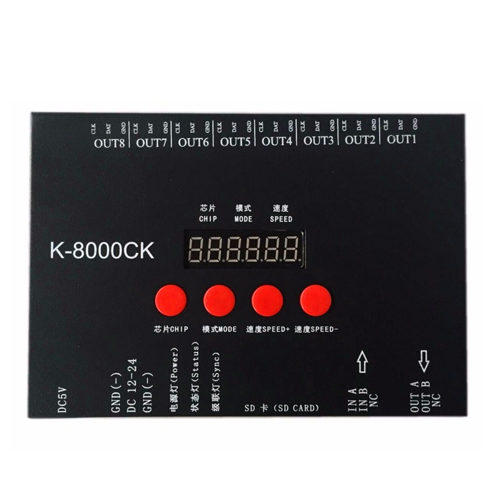 Apariencia del controlador LED RGB K-8000C
