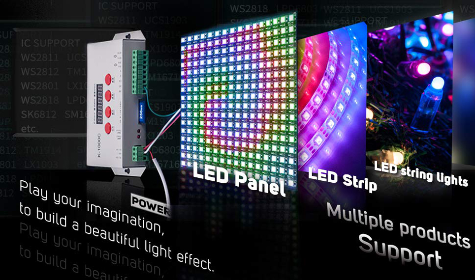 light effect of K-1000C RGB LED Controller
